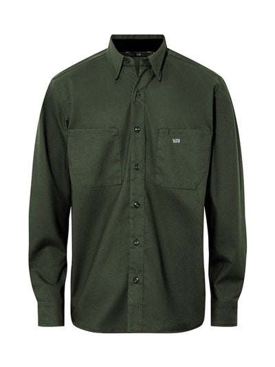 Button Down Work Shirt Shirts 1620 workwear Hunter Green Small