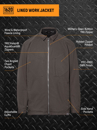 Lined Work Jacket Jacket 1620 Workwear, Inc